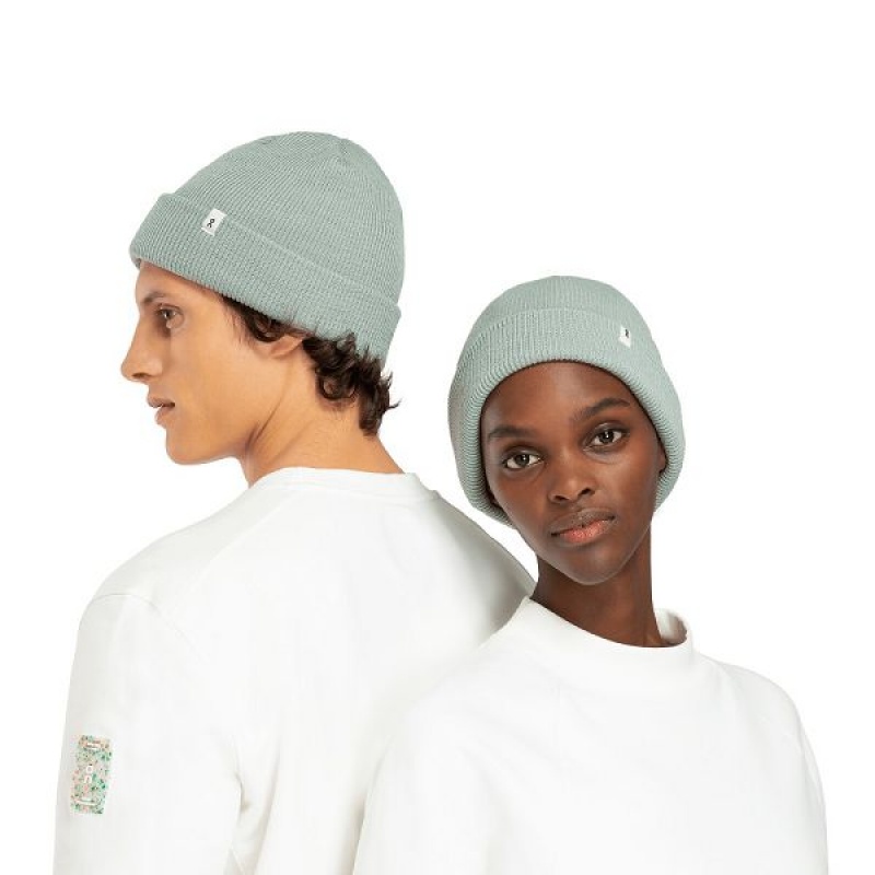 Green Men\'s On Running Merino Beanie | 3514289_PH