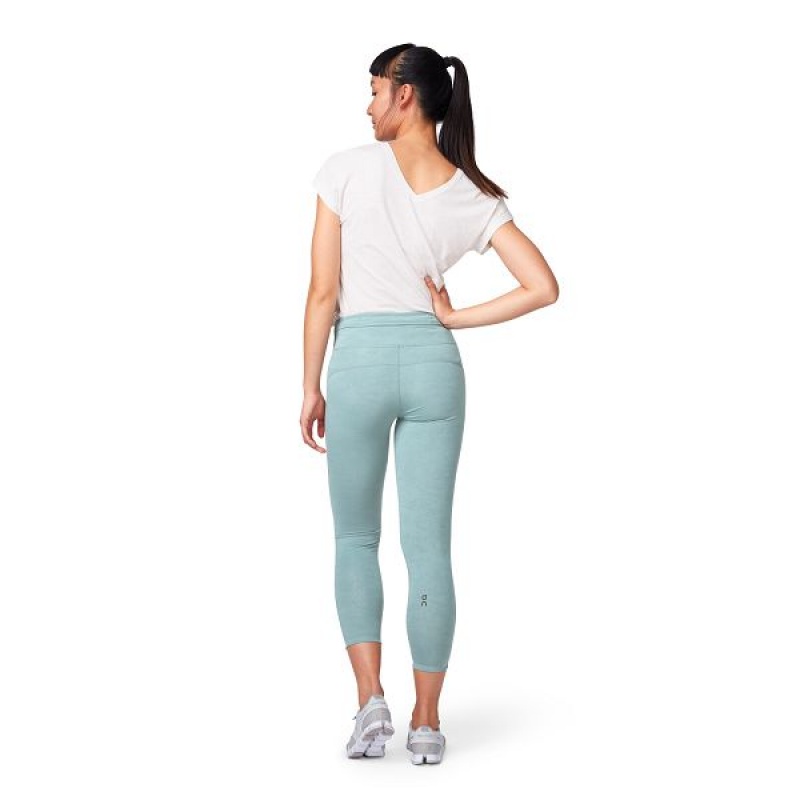 Green Women's On Running 7/8 Pants | 7649328_PH