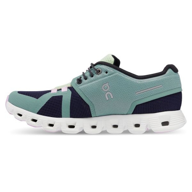 Green Women's On Running Cloud 5 Push Sneakers | 2916073_PH