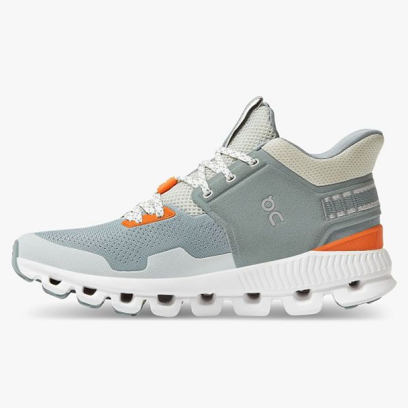 Green Women's On Running Cloud Hi Edge Sneakers | 5649710_PH