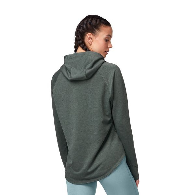 Green Women's On Running Hoodie 1 Hoodies | 9625403_PH