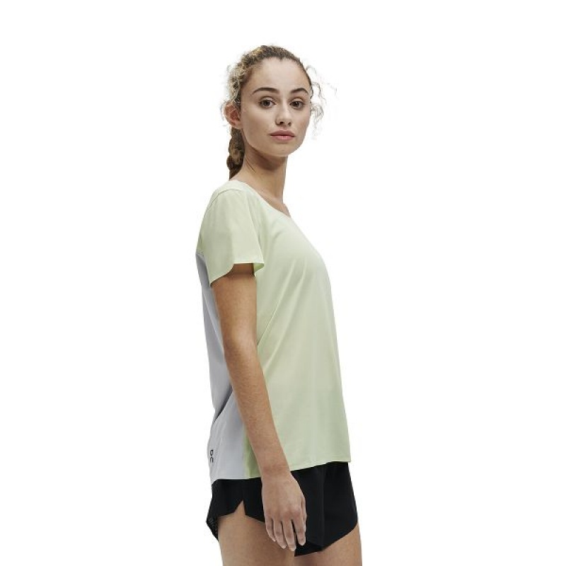 Green Women\'s On Running Performance-T 2 T Shirts | 2359406_PH