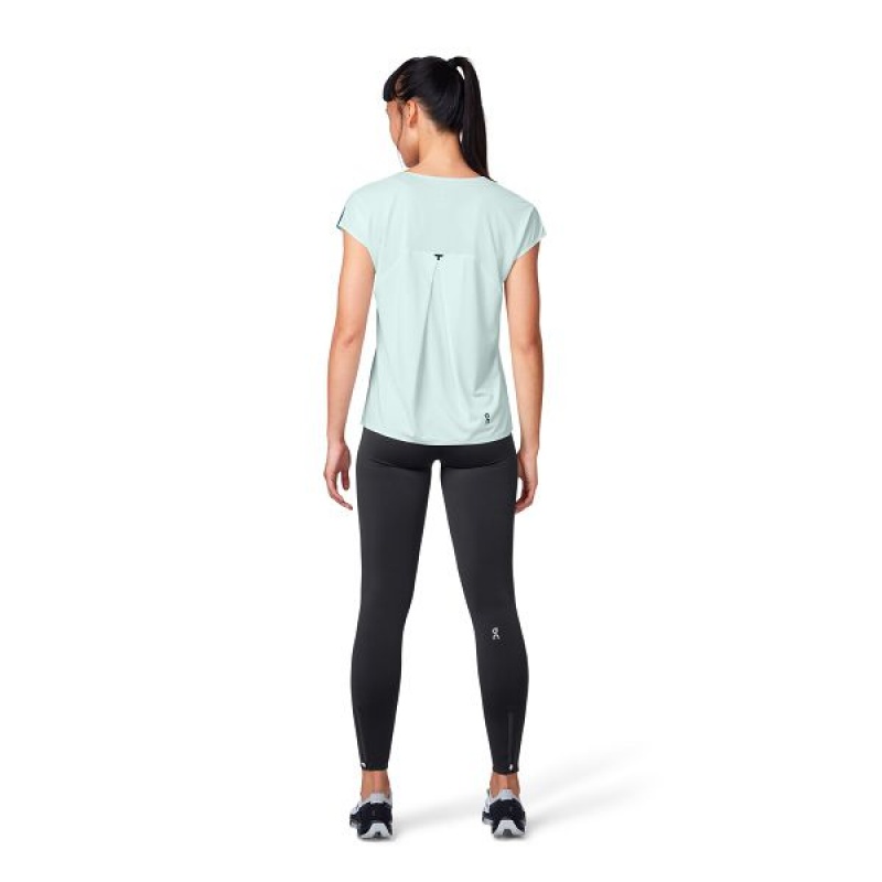 Green Women's On Running Performance-T 3 T Shirts | 6548973_PH