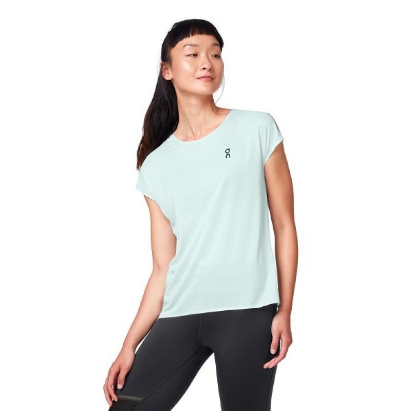 Green Women\'s On Running Performance-T 3 T Shirts | 6548973_PH