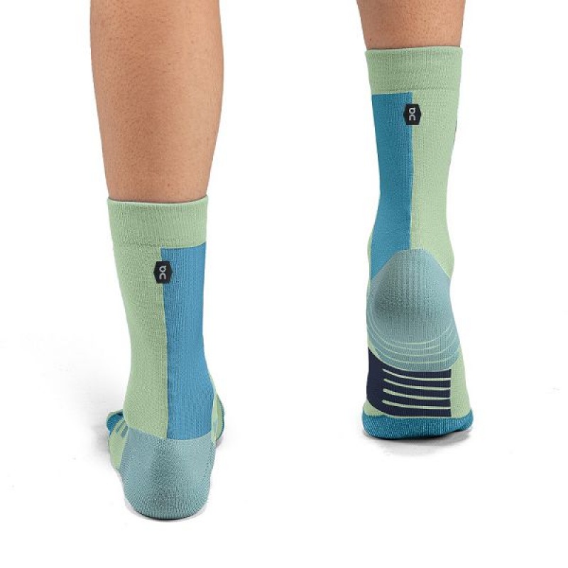 Green Women's On Running Performance High Socks | 1693240_PH