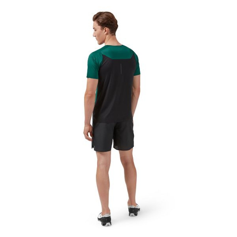 Green / Black Men's On Running Performance-T 4 T Shirts | 1705368_PH