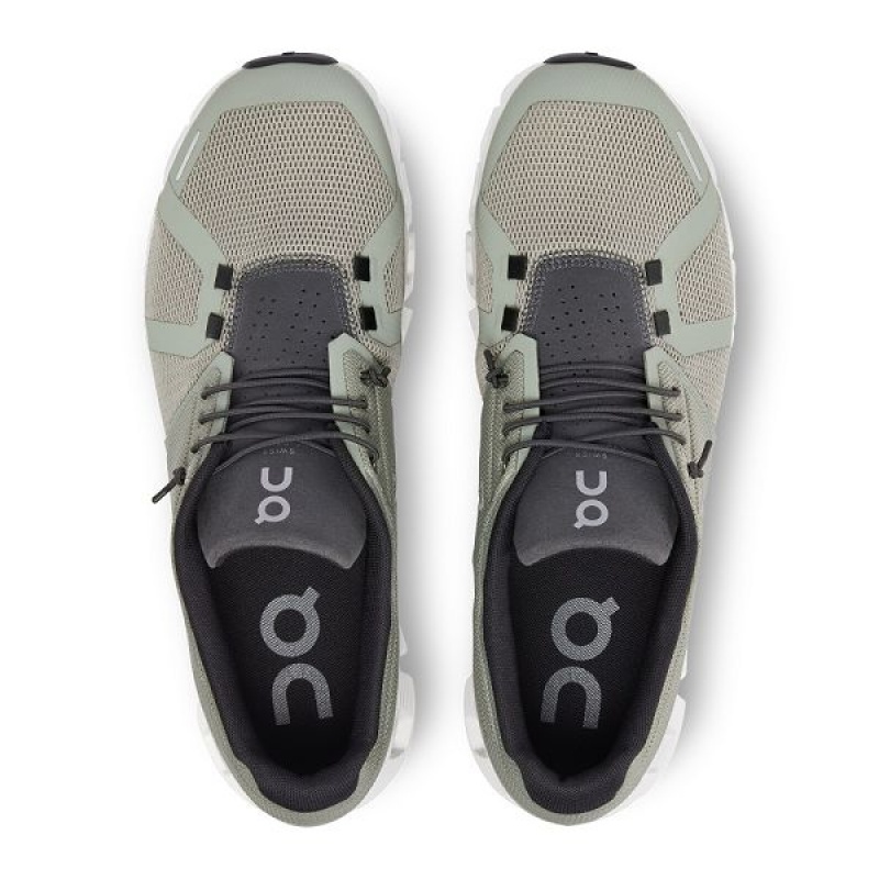 Green / Grey Men's On Running Cloud 5 Sneakers | 4812056_PH