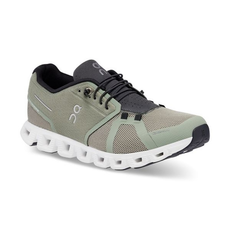 Green / Grey Men's On Running Cloud 5 Sneakers | 4812056_PH