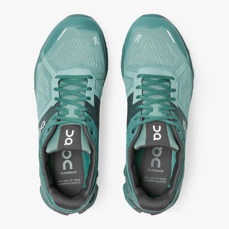 Green / Grey Men's On Running Cloudace 1 Road Running Shoes | 9032658_PH