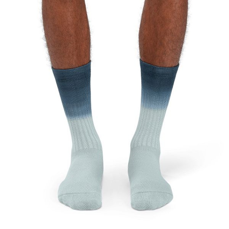 Green / Navy Men's On Running All-Day Socks | 9346152_PH