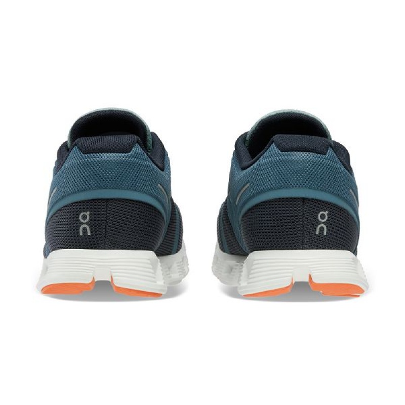 Green / Navy Men's On Running Cloud 5 Push Sneakers | 9154368_PH