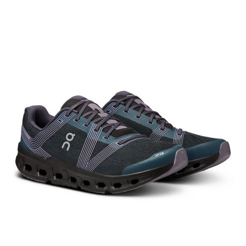 Green / Purple Men's On Running Cloudgo Road Running Shoes | 2468713_PH