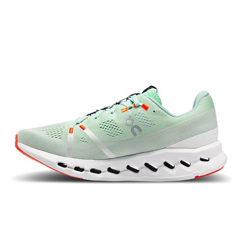 Green / White Men's On Running Cloudsurfer Road Running Shoes | 9850741_PH