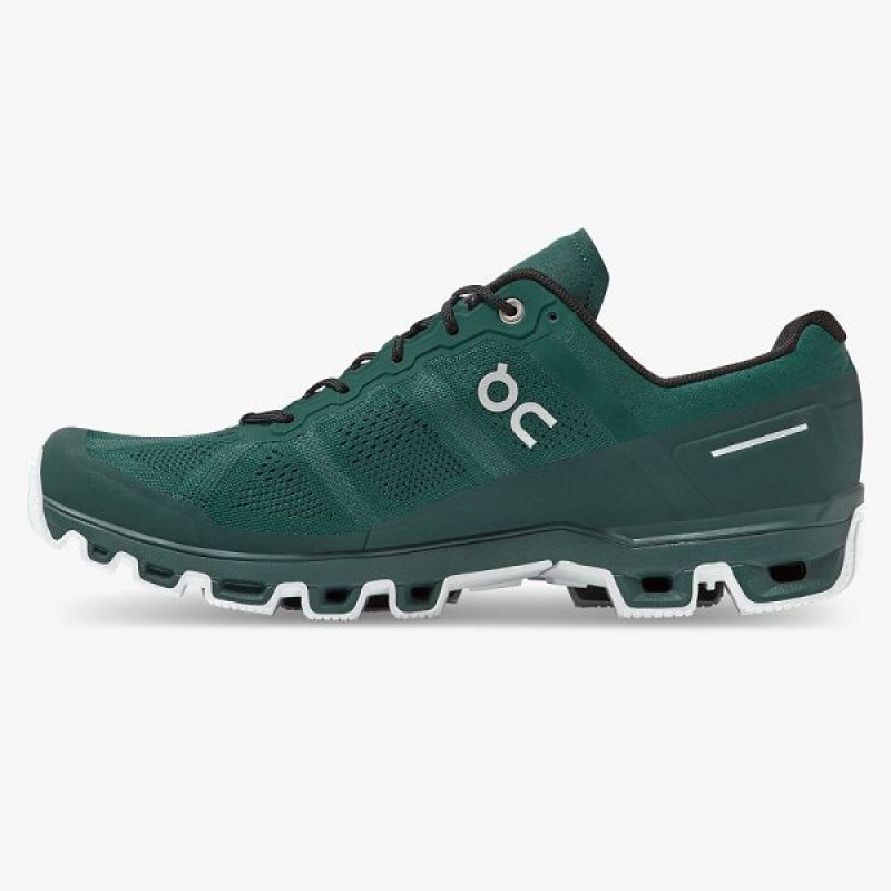 Green / White Men's On Running Cloudventure 2 Trail Running Shoes | 6192837_PH