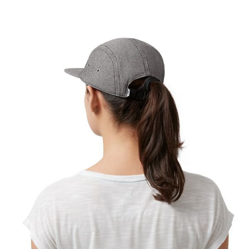 Grey Men's On Running 5 Panel Caps | 3076159_PH