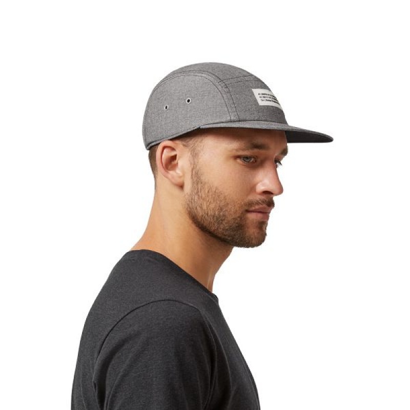 Grey Men's On Running 5 Panel Caps | 3076159_PH