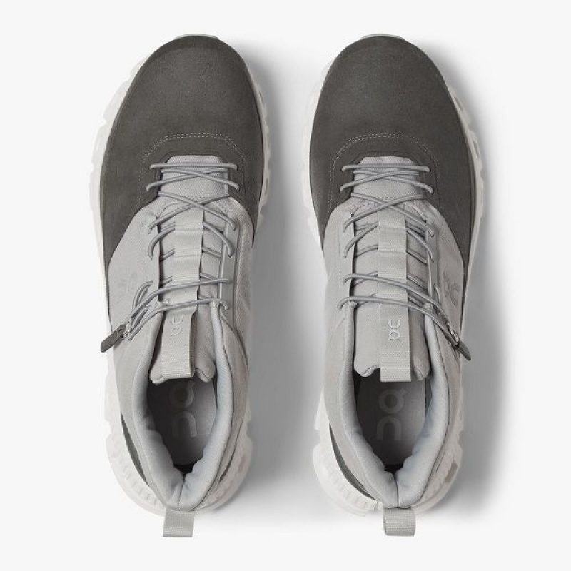 Grey Men's On Running Cloud Hi Sneakers | 9782045_PH