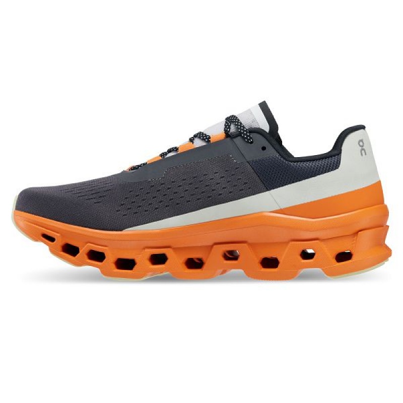 Grey Men's On Running Cloudmonster Road Running Shoes | 7386942_PH