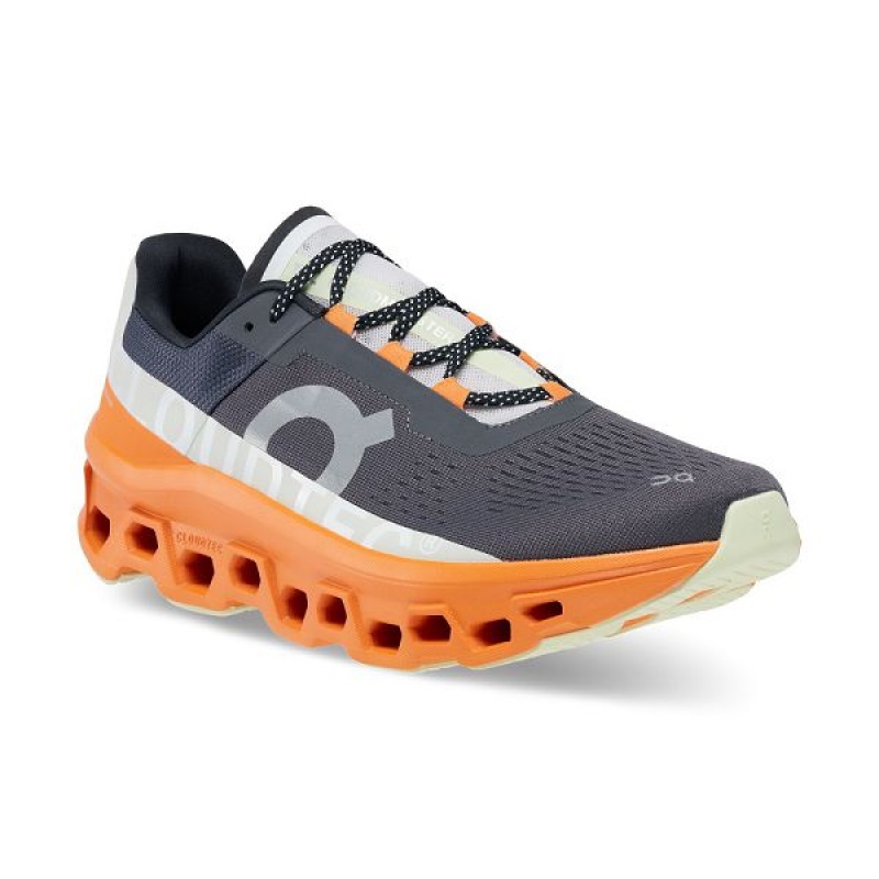 Grey Men's On Running Cloudmonster Road Running Shoes | 7386942_PH