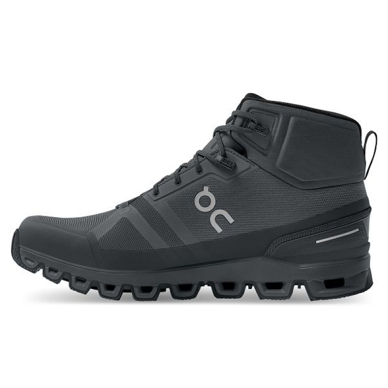 Grey Men's On Running Cloudrock Waterproof Hiking Boots | 1542038_PH