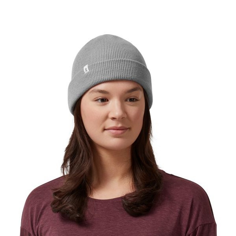 Grey Men's On Running Merino Beanie | 4632918_PH