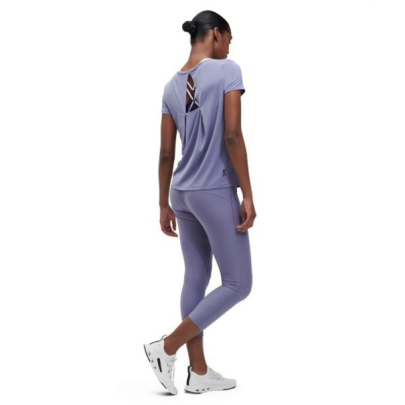 Grey Women's On Running Active-T Breathe T Shirts | 2691538_PH