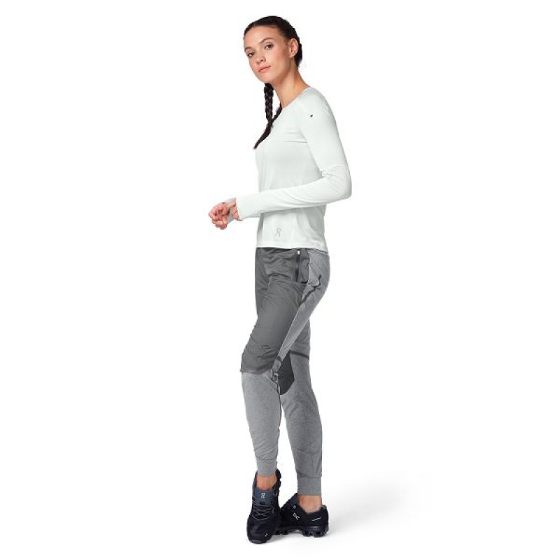 Grey Women's On Running Long-T T Shirts | 7023198_PH