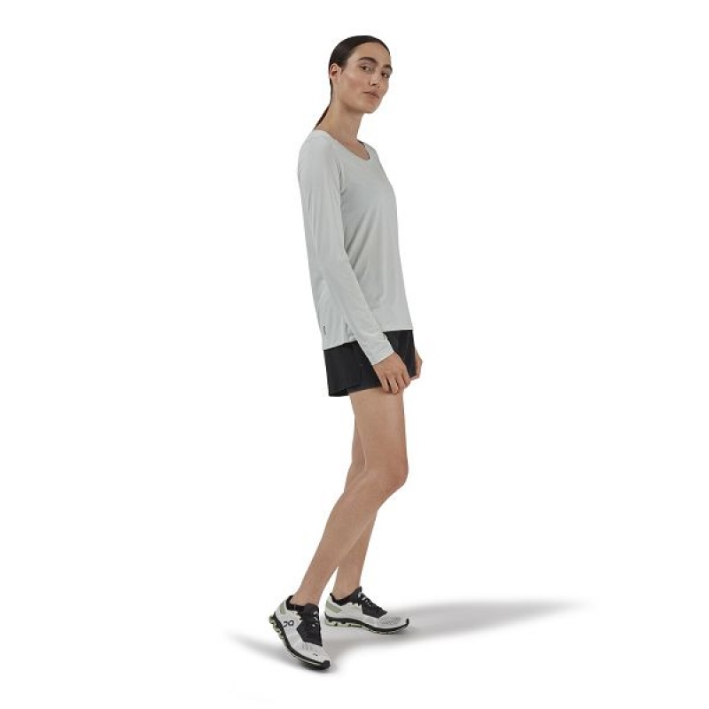 Grey Women's On Running Performance Long-T T Shirts | 5641723_PH