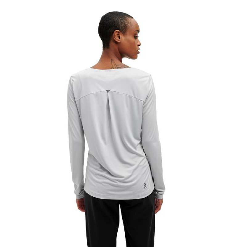 Grey Women's On Running Performance Long-T T Shirts | 9672580_PH