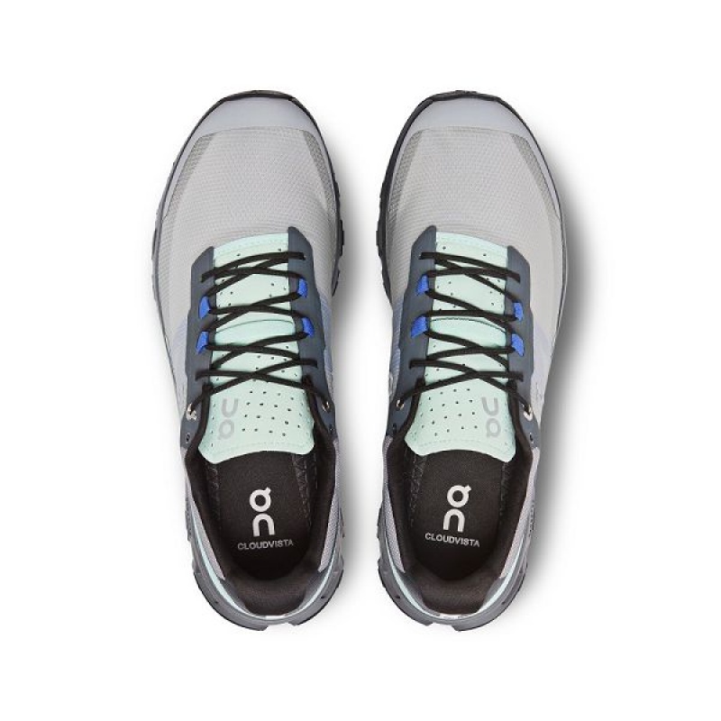 Grey / Black Men's On Running Cloudvista Hiking Shoes | 4825130_PH