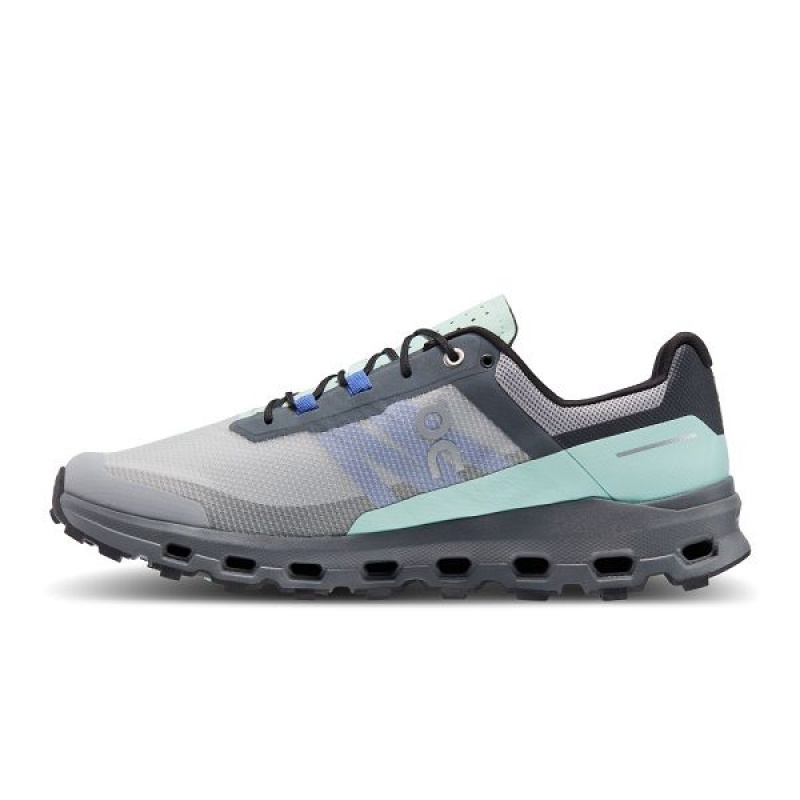 Grey / Black Men's On Running Cloudvista Hiking Shoes | 4825130_PH