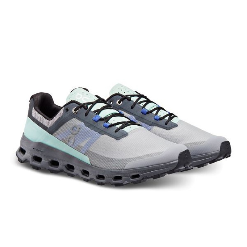 Grey / Black Men's On Running Cloudvista Hiking Shoes | 4825130_PH