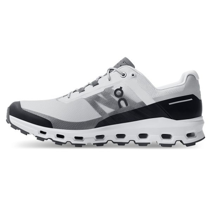 Grey / Black Men's On Running Cloudvista Hiking Shoes | 8790621_PH