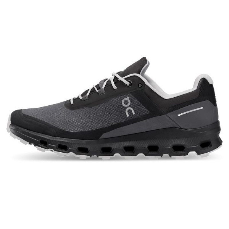 Grey / Black Men's On Running Cloudvista Waterproof Trail Running Shoes | 863125_PH