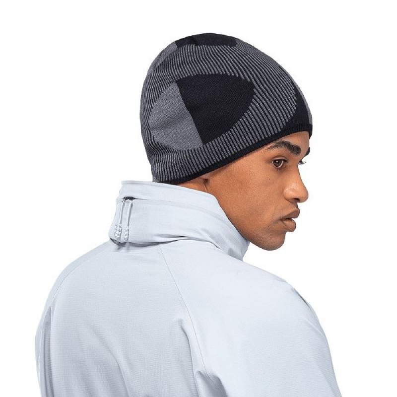 Grey / Black Men's On Running Explorer Merino Beanie | 2964783_PH