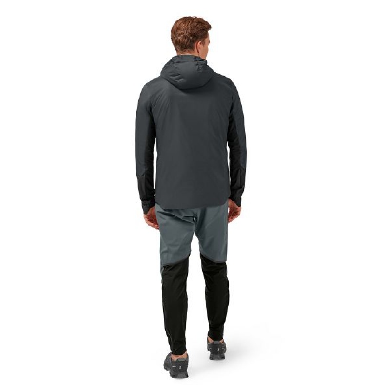 Grey / Black Men's On Running Insulator Jackets | 8571049_PH