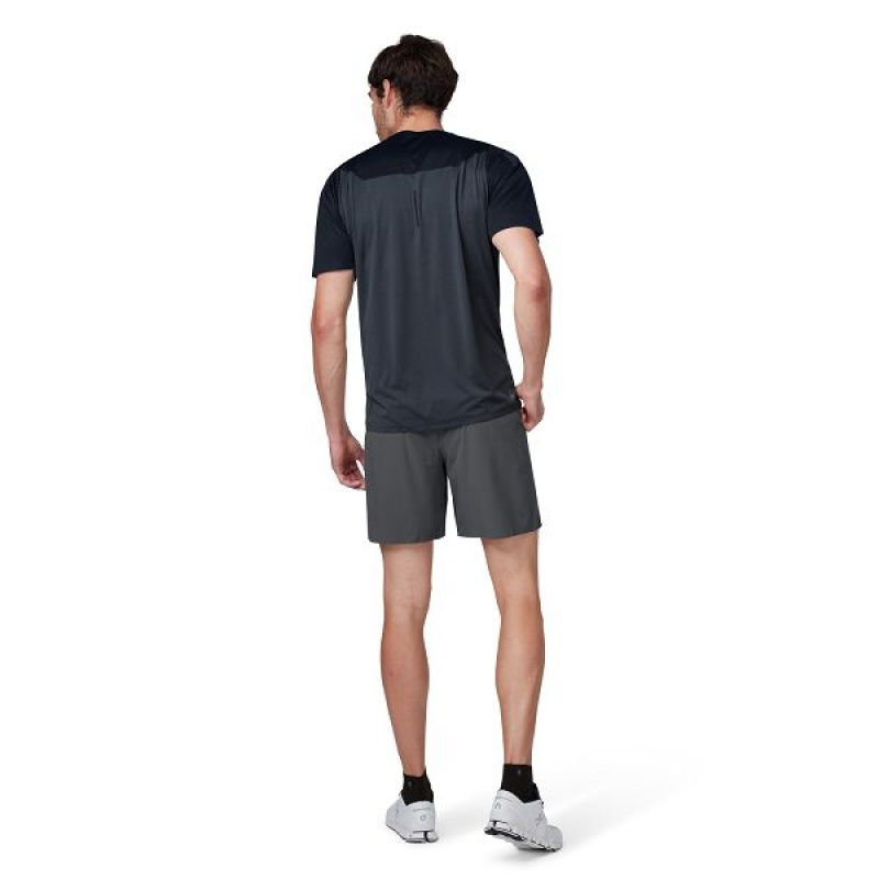 Grey / Black Men's On Running Lightweight 1 Shorts | 9178206_PH