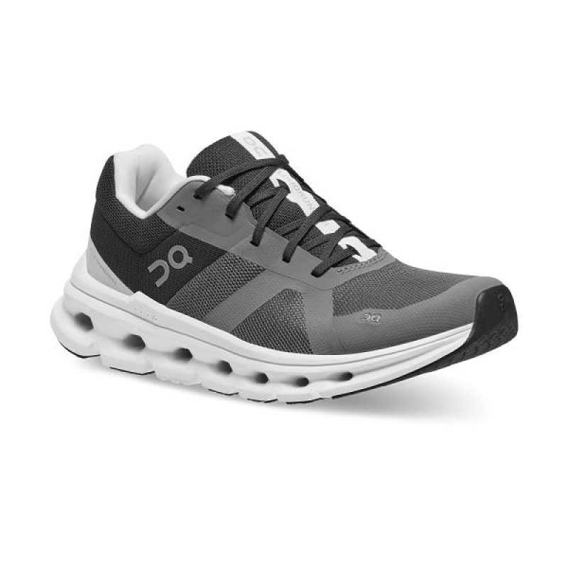 Grey / Black Women's On Running Cloudrunner Road Running Shoes | 964718_PH