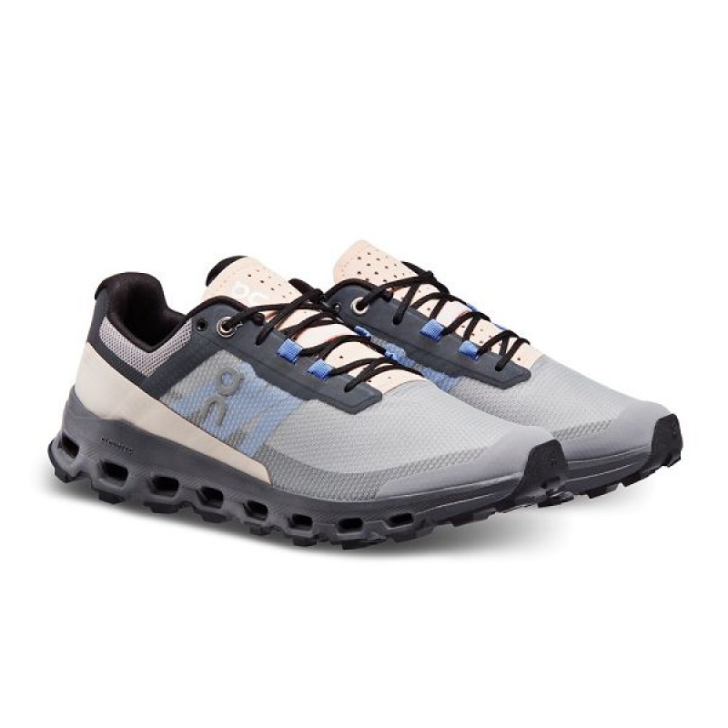 Grey / Black Women's On Running Cloudvista Hiking Shoes | 7289640_PH