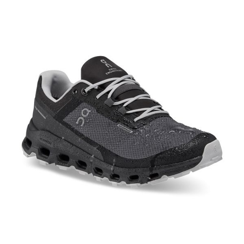 Grey / Black Women's On Running Cloudvista Waterproof Hiking Shoes | 9378412_PH