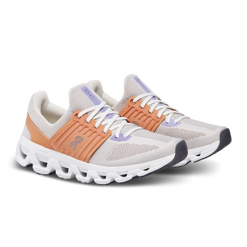 Grey / Brown Women's On Running Cloudswift 3 AD Sneakers | 6408275_PH