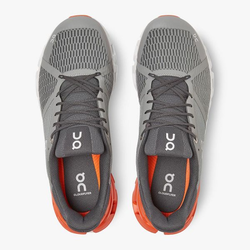 Grey / Orange Men's On Running Cloudflyer 3 Road Running Shoes | 624579_PH