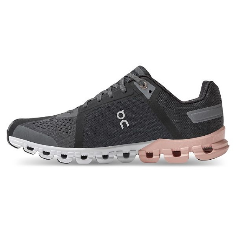 Grey / Rose Women's On Running Cloudflow Road Running Shoes | 4126980_PH