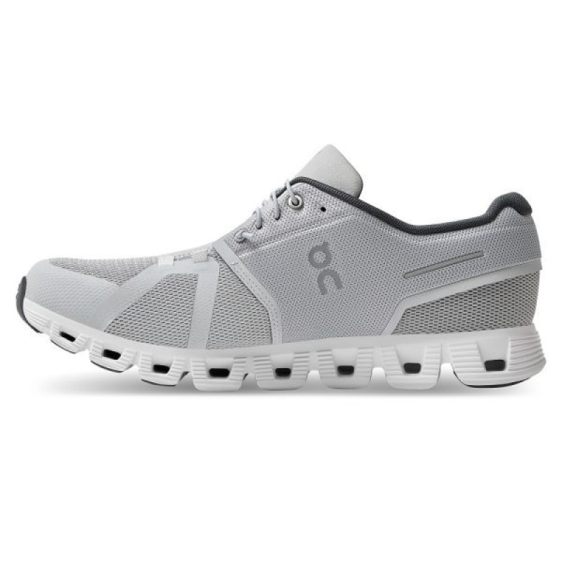 Grey / White Men's On Running Cloud 5 Sneakers | 5931086_PH