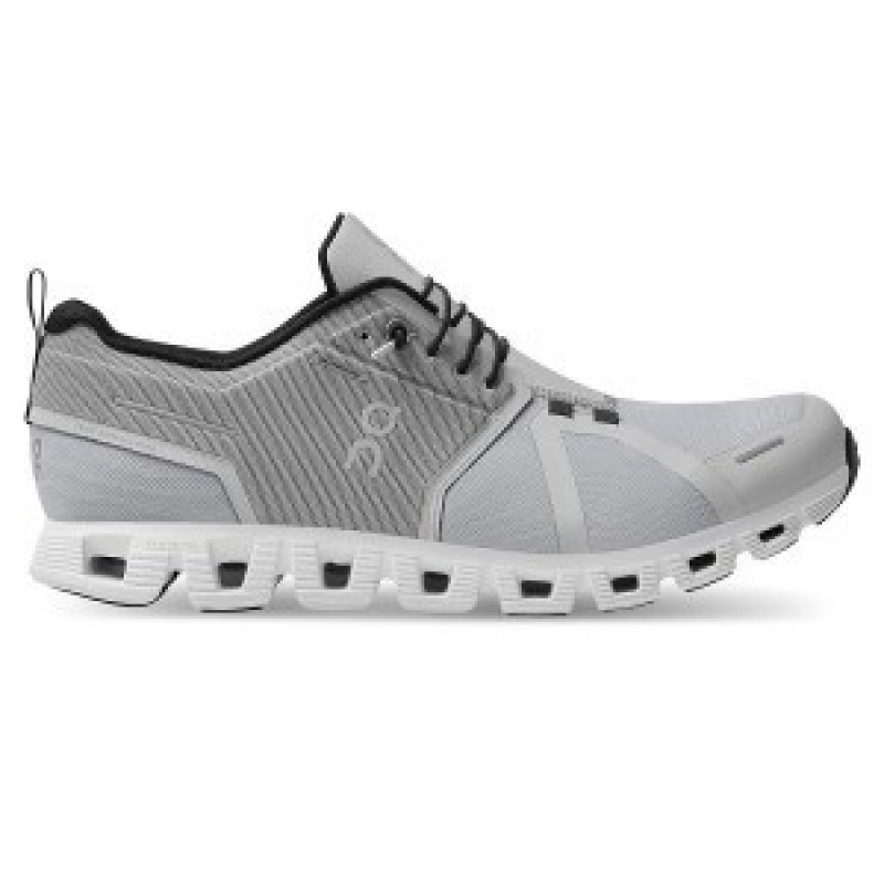 Grey / White Men\'s On Running Cloud 5 Waterproof Sneakers | 7059483_PH