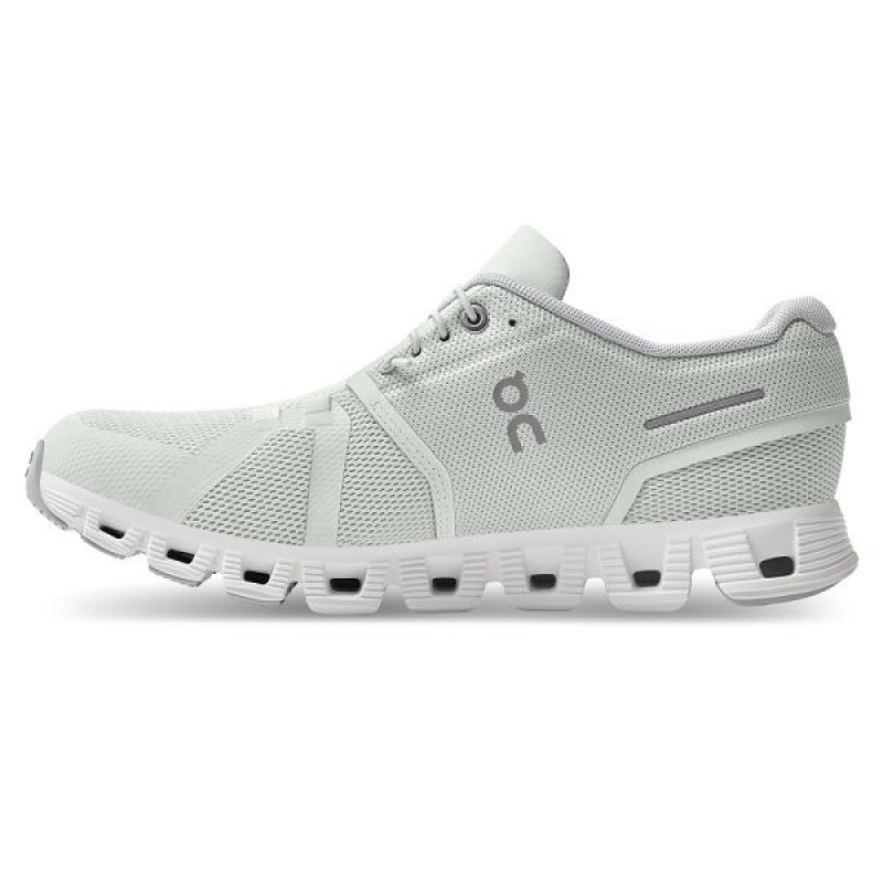 Grey / White Women's On Running Cloud 5 Sneakers | 4835721_PH