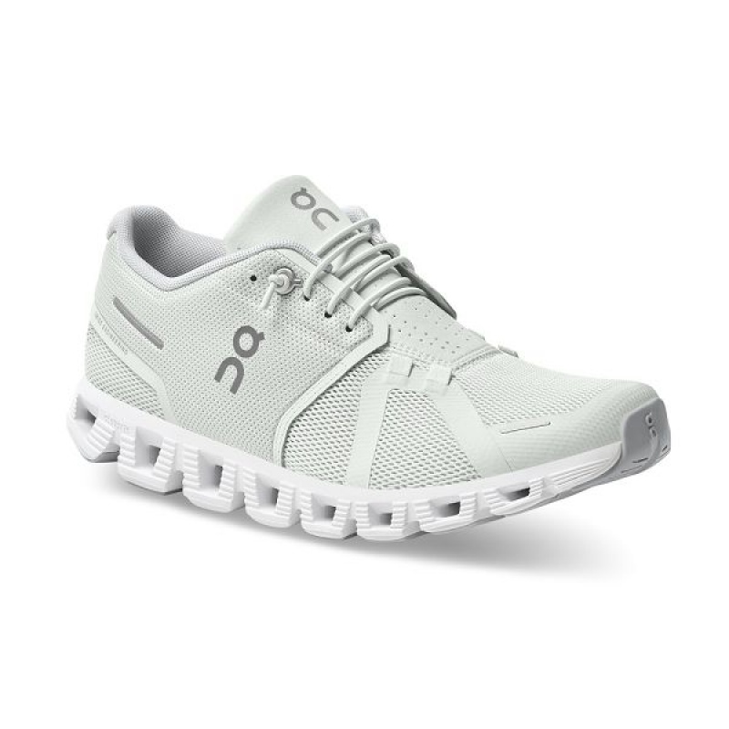 Grey / White Women's On Running Cloud 5 Sneakers | 4835721_PH