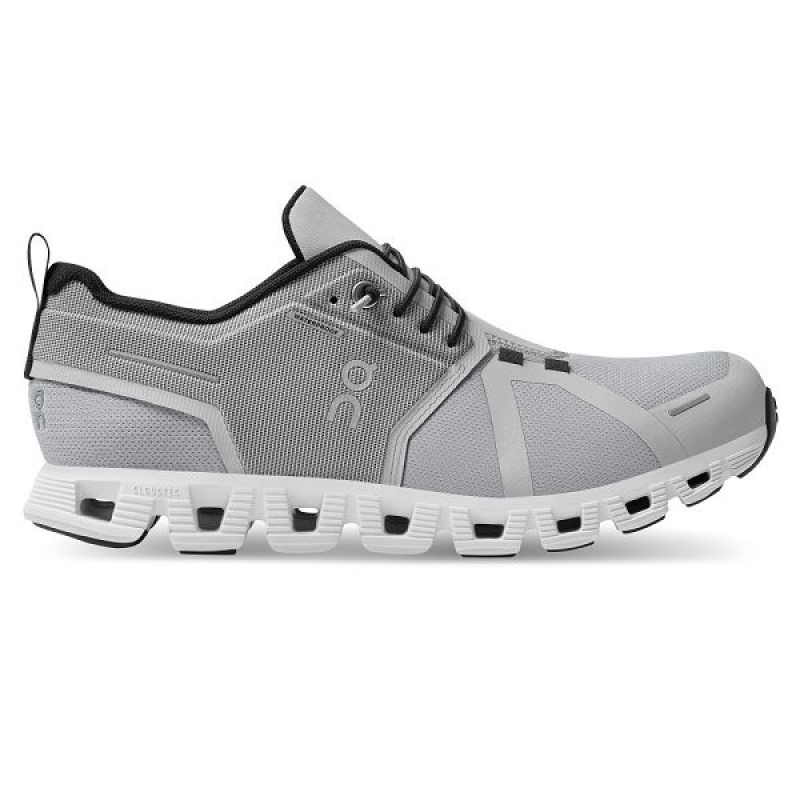 Grey / White Women\'s On Running Cloud 5 Waterproof Sneakers | 357128_PH