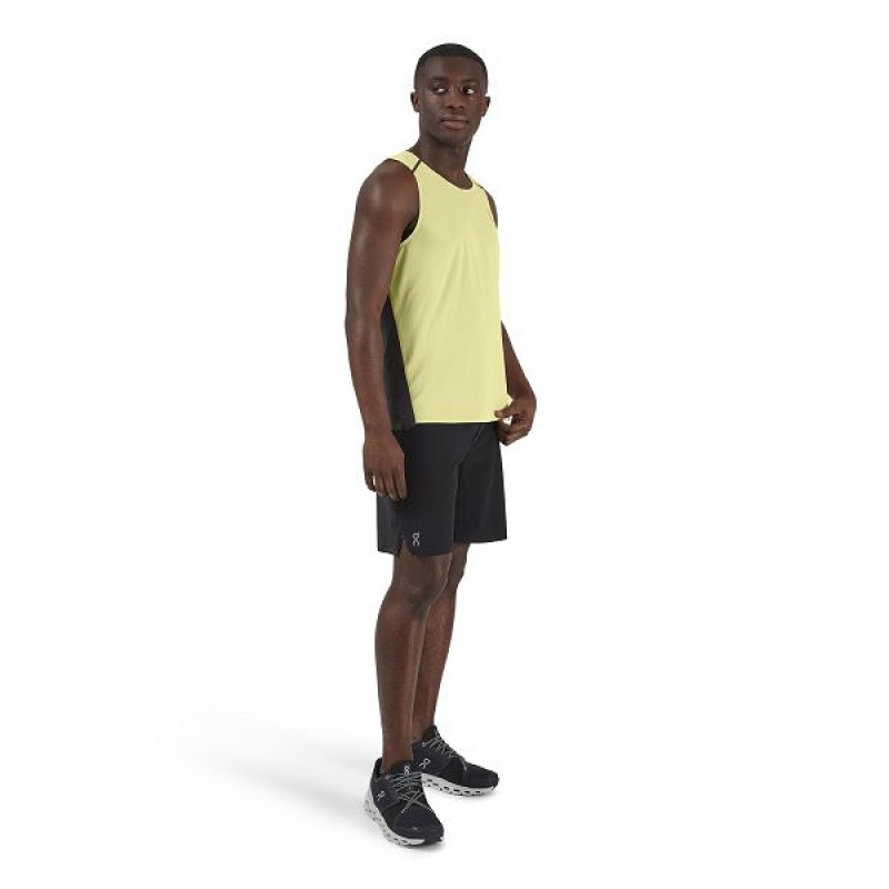 Light Green / Black Men's On Running Tank-T Tanks | 5097618_PH