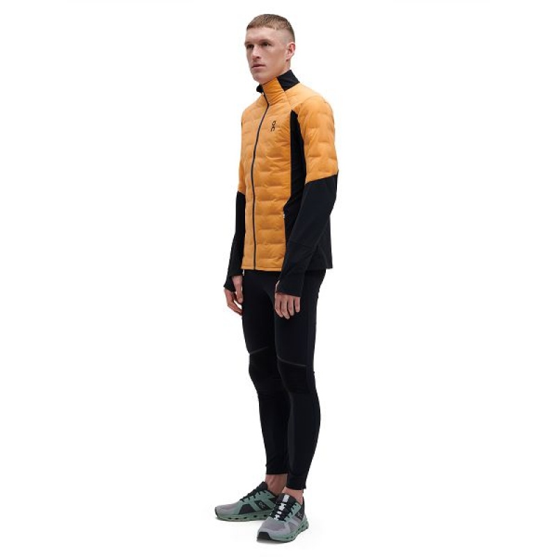 Mango / Black Men's On Running Climate Jackets | 7018593_PH